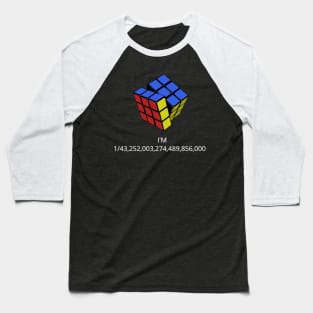 Rubik's Cube Probability Baseball T-Shirt